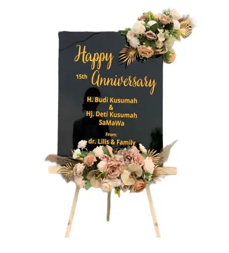 Papan Bunga Akrilik Ballroom Wedding Jakarta Selatan